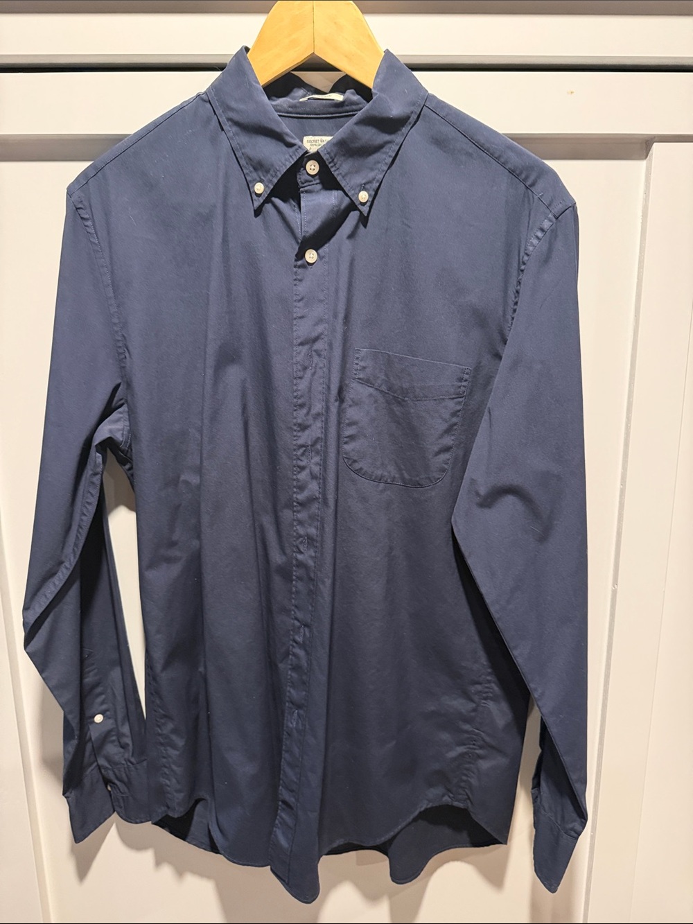 J. Crew Men's Classic Navy Crewneck button down
